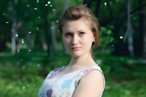 Портрет на природе + ретушь