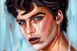 Мужской портрет в стиле "масло" ( digital art)