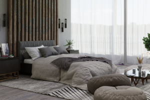 Визуализация спальной комнаты