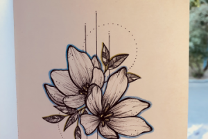 Эскиз для татуировки «Цветы»