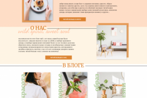 Дизайн сайта для блога о красоте