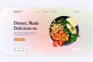 Сайт сервиса доставки еды
