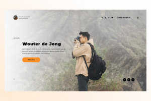 Landing page для фотографа