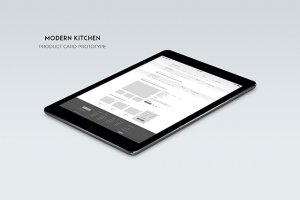 Прототип карточки товара для интернет магазина кухонной техники