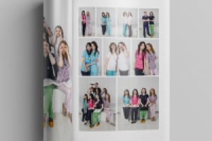 Выпускная фотокнига, разворот 3