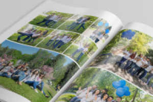 Выпускная фотокнига, разворот 1