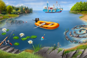 Фон для игры Рыбалка