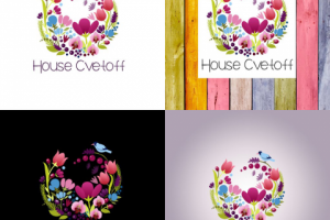 логотип для салона цветов