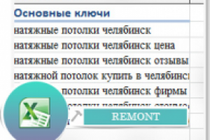 Семантическое ядро для сайта натяжных потолков «СОЛИД»