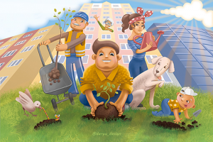 Субботник в ЖК