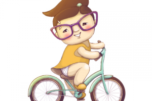 Девочка на велосипеде