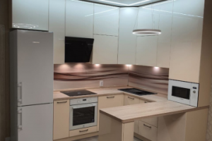 Кухня с фасадами МДФ эмаль