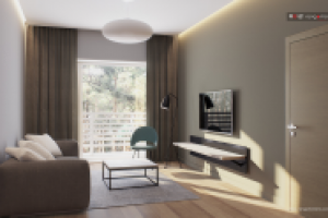 3д визуализация и дизайн отеля "Сосны" зал