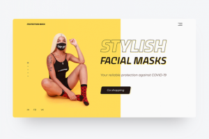 Дизайн интернет-магазина по продаже защитных масок
