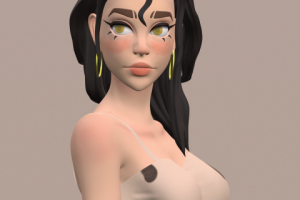 Милые девушки под рендер