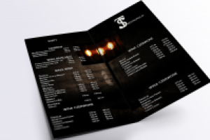 Карта вин для ресторана, дизайн