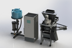 Смеситель-дробилка сыпучих материалов с дозатором воды