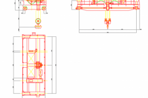 Чертеж тележки 80т