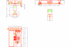 Чертеж тележки 400т для полярного крана Атомной станции