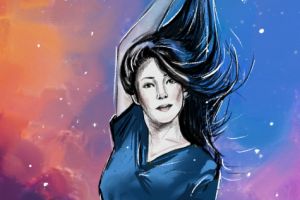 Портрет в 2d скетчинг стиль