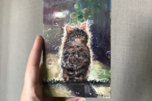 Миниатюра акрилом