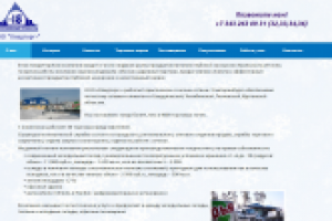 Сайт компании по продаже замороженной продукции