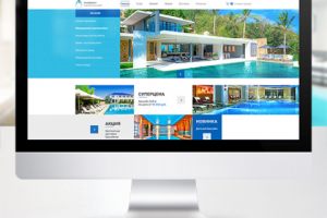 Разработка сайта  компании по производству бассейнов Аквапроект