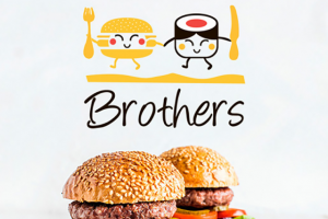 Разработка стилистики для ресторана быстрой доставки "Бразерс"