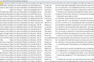 Парсинг раздела книги с Amazon.com
