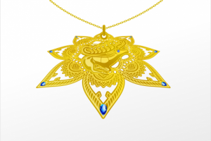 Золотой кулон для ювелирного завода АТОЛЛ