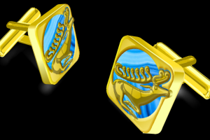 Золотые запонки для ювелирного завода АТОЛЛ