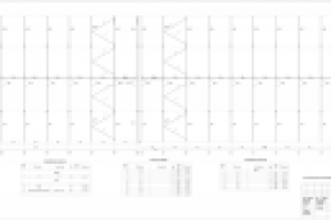 Коровник. План балок и ферм