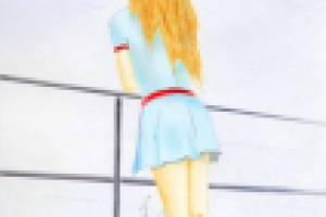 девушка на пристане