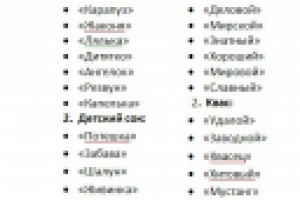 Названия для детского сока и кваса (взрослого) 2