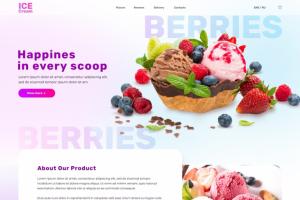 Мороженое лендинг