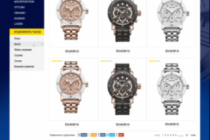 Создание интернет магазина часов Rhytm Watch CO на заказ