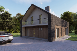 Жилой дом для кластера в коттеджном поселке