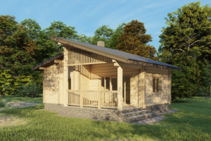 Гостевой дом-баня из бруса