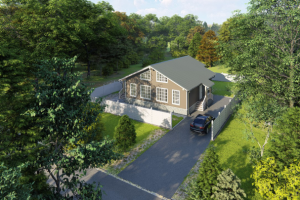 Каркасный дом, фиброцементный сайдинг