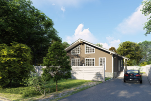 Каркасный дом, фиброцементный сайдинг