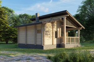 Гостевой дом-баня из бруса