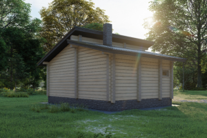 Гостевой дом-баня из бруса