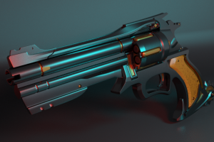 Cyberpunk revolver