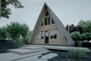 Каркасный дачный дом