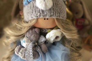 Реклама.Кукла ручной работы.