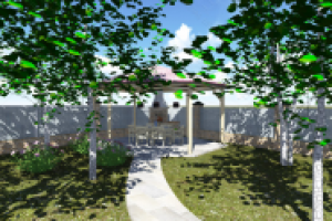 Зона отдыха среди берёз. Видовая точка