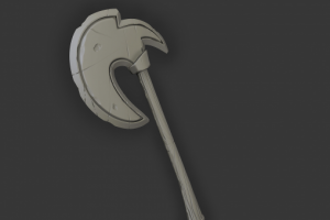 Axe. ZBrush render
