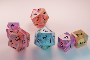 Анимация падения игральных костей