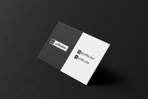 Визитка кофейни в Киеве