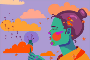 Девочка с одуванчиком